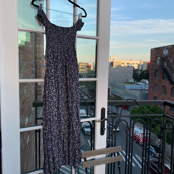 LF off the shoulder maxi slit dress - Picture 2 of 8